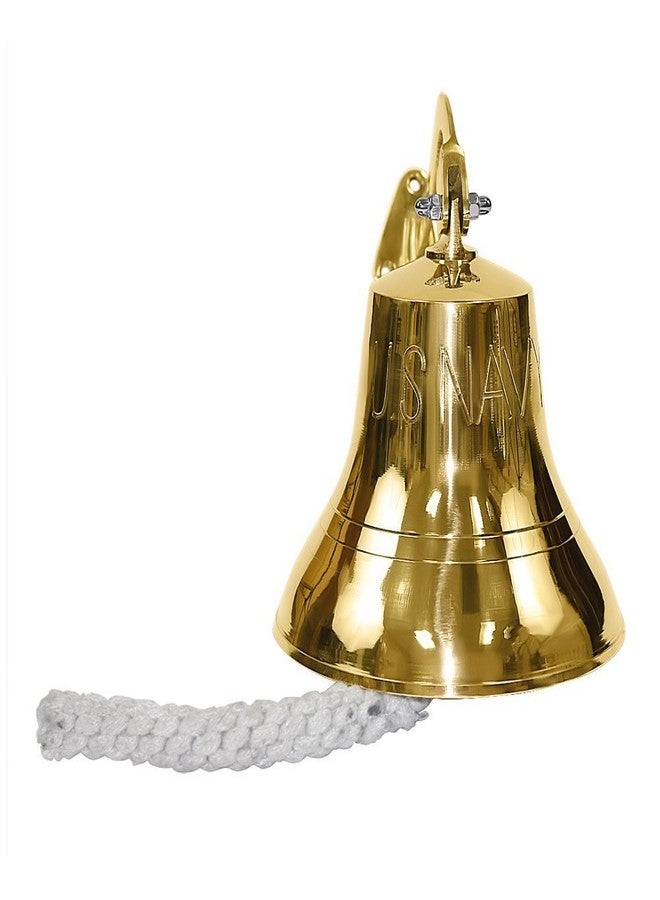 THOR INSTRUMENTS Us Navy 6" Indoor/Outdoor Brass BellWall Mount Rustic Vintage Home Decor Gifts - Image 1